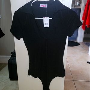 Black Thong Bodysuit